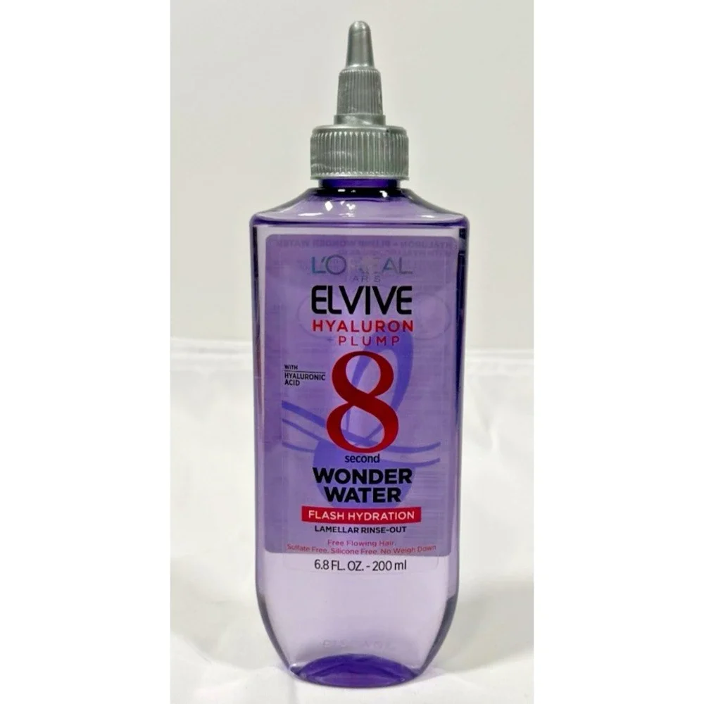 L'Oreal Elvive Hyaluron Plump 8 Second Wonder Water 6.8oz Purple Hydrating